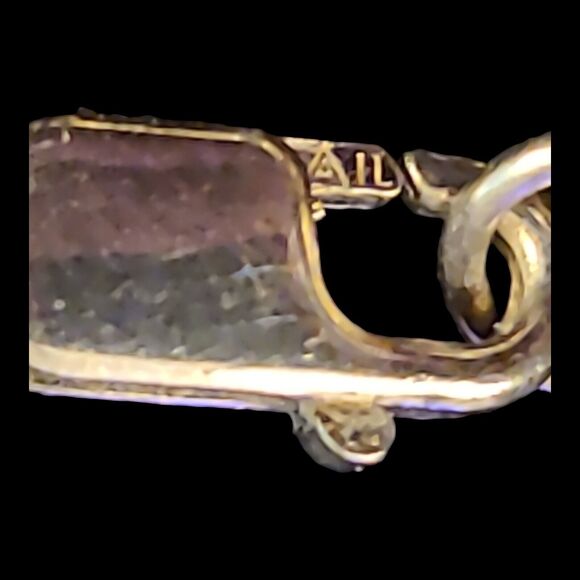 Aluma Golden Baroque Pearls Sterling Silver 925 Necklace 20" Signed‎ AIL - Picture 9 of 9